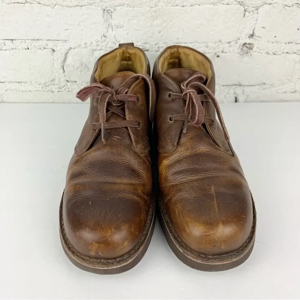 Samuel Hubbard Chukka Boot-Up Saddle Tan Leather Laced Boots 10M